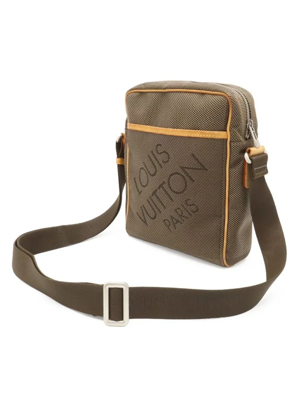 Louis Vuitton Damier Geant Shoulder Bag Crossbody Citadin Canvas Khaki
